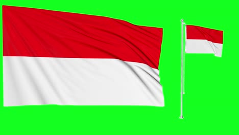 Green-Screen-Waving-Indonesia-Flag-or-flagpole